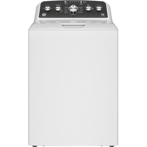 GE GTW485ASWWB 27 Inch Top Load Washer with 4.5 cu ft Capacity, Stainless Steel basket