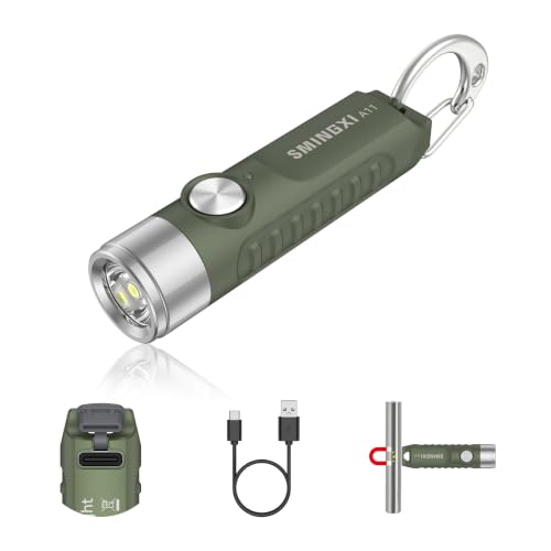 SMINGXI A11 Rechargeable Keychain EDC Mini Flashlight with Magnetic