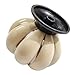 Wannianmu 10 Pack Vintage Ceramic Pumpkin Cabinet Knobs, Kitchen Cabinet Drawers Dresser Cupboard Pull Handles Door Pulls with 5 Kinds of Screws (Ivory White)