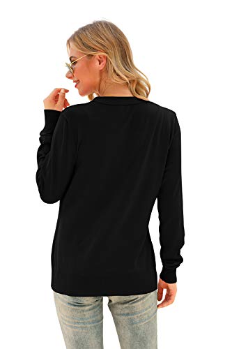 VIISHOW Women's V Neck Button Down Knitwear Long Sleeve Soft Basic Knit Cardigan Sweater4