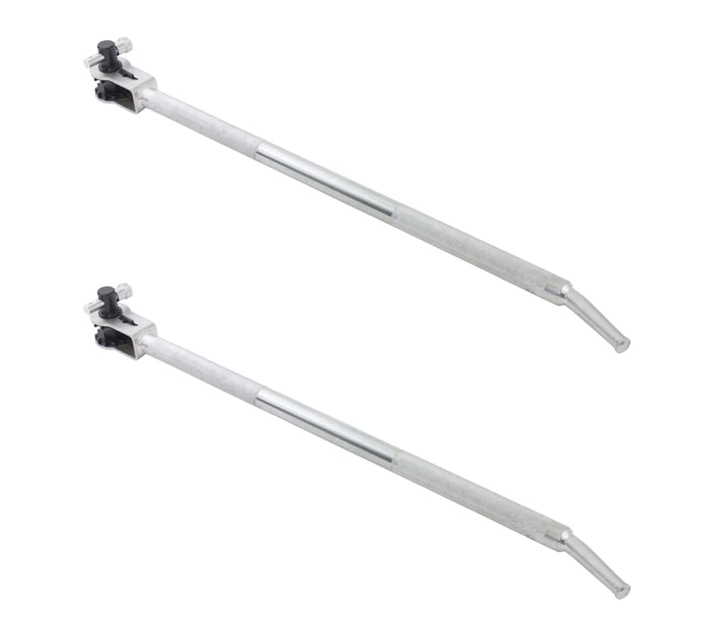 Mytee Products 2 Pack 39.5" Standard Ratcheting Winch Bar for Flatbed Trailer - Chrome Carbon-Steel Ratchet Winch Bar with Non-Slip Handle &amp; Slip Resistant Tip for Secure Operation