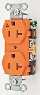 20A 5-20R 125V Receptacle Duplex Orange - Pack Of 6