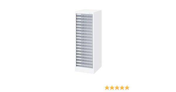 スチロール ナカバヤシ アバンテV2 フロアケース A4 浅18段 シルバー