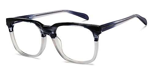 Image of LENSKART BLU | Zero Power Blue Cut Computer Glasses | Anti Glare, Lightweight & Blocks Harmful Rays | UV Protection Specs | Men & Women | Small | LB E16061