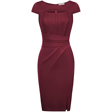 GRACE KARIN Vestido de Ceremonia Mujer Elegante Manga Corta Cover