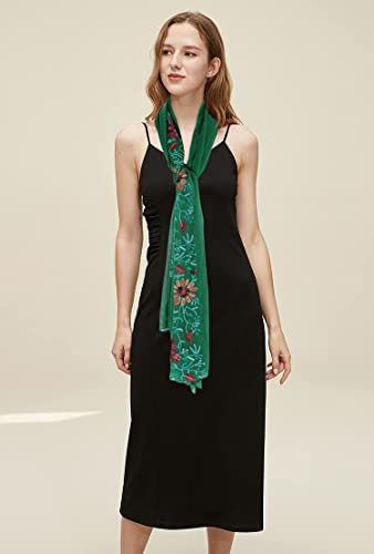 GERINLY Stylish Scarves for Women Lightweight Fashion Lace Printed Wrap Scarfs Shawl for Dress