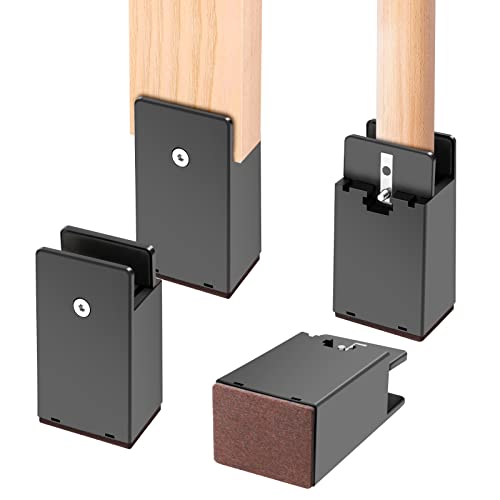 Support Screw Riser EEEKit 4 Pack 4 inch Bed Risers with Adjustable Screw Clamp, 10cm Heavy ...