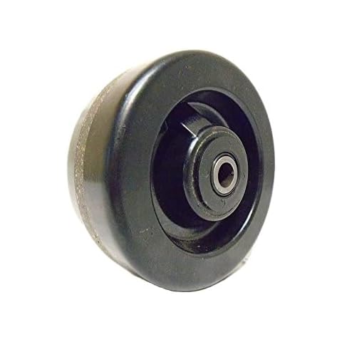 5"x2" Phenolic Caster Wheel with Roller Bearing & Free 1/2" Bushing, Support 1,000 lbs, Perfect for Industrial & Institutional Industries, DYI Projects (1) Cover