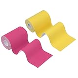 PATIKIL 16.4Ft x 4 Zoll Kinesiologie Tape 2 Rollen Klebendes Baumwoll-Sport-Muskel-Stützband...