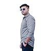 Sparrow Outfit Men’s Pure Cotton Regular Fit Shirt | Casual Wear Formal Shirts for Men and Boys | Spread Collar Long Sleeve Button Down Shirt for Office Parties Festival Special Occasions (Grey)
