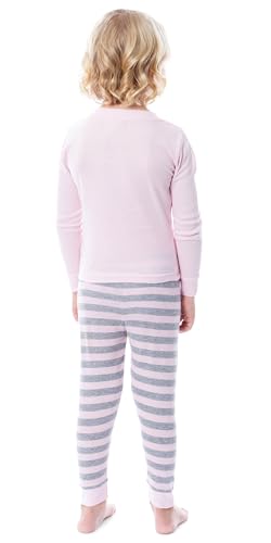 INTIMO Peanuts Girls' Snoopy Woodstock Loved 2 Piece Long Sleeve Pajama Set2
