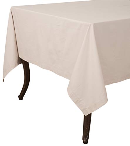KAF Home Buffet Tablecloth in Flax, 70 by 144, 100% Cotton, Machine Washable