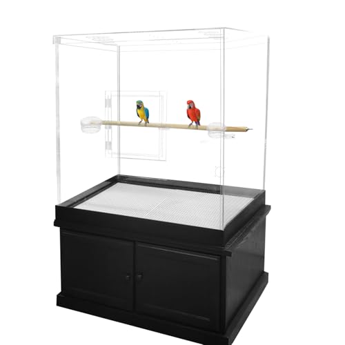 PENNZONI Large Bird Cage for Macaws - Large Parrot Cage Crystal Clear Acrylic Bird Cage No Base product thumbnail 11