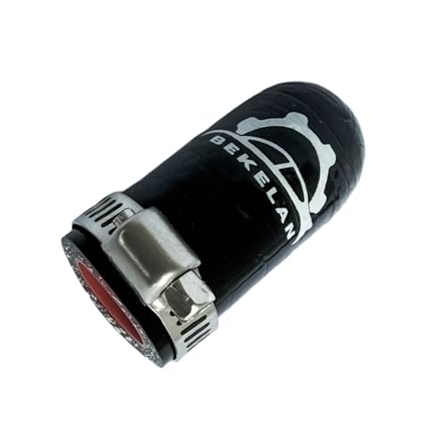 Bekelan 7/8 Inch (16mm) ID Black High Temperature 4-ply Reinforced Silicone Hose Cap w/ 1 Clamp,For Turbo Bypass Valve/Vacuum/Throttle Body Water Port/Heater Core/Fix Leak by bekelan - Used condition - Image 3