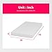 PayLessHere | 6 Inch Twin Mattress | Medium Firm Base Foam Mattress | Removable Washable Zipper Cover | Breathable & Comfortable | White | Bed in a Box | CertiPUR-US Certified