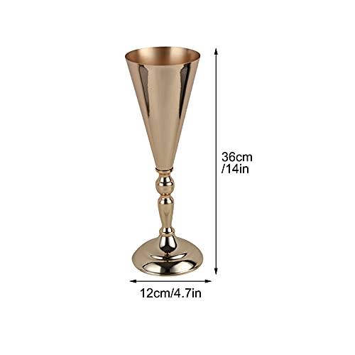 Iayokocc 16323823356597 Trumpet Vase Stand, Floral Centerpiece Riser Stand thumb #2