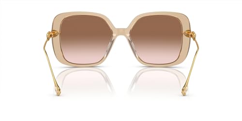 Swarovski SK6011 Sunglasses, Beige Transparent/Gradient Brown, 55 mm4