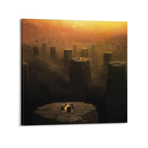 Toile Zdzislaw Beksinski pour habiller un mur vide de chambre ou salon