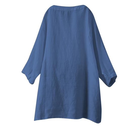 Girls Short Sleeve Cotton Linen 𝗛enley Shirts V Neck Dressy Casual Tunic Blouses Girls Trendy Tops Button Down Shirts3