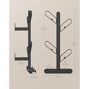 SONGMICS HOME Wall-Mounted Coat Rack, Wall Hooks, Branch-Look Rack with 7 Hooks, Ball Tips, for Clothes, Hats, Bags, Ink Black URCR035B01 SONGMICS HOME Wall Mounted Coat Rack Wall Hooks Branch Look Rack with 7 Hooks Ball Tips for Clothes Hats Bags Ink Black URCR035B01