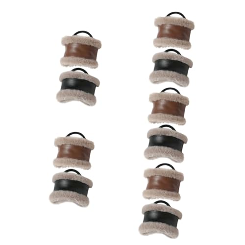 Élastiques cheveux cuir PU vintage VICASKY parfaits pour coiffure chic au quotidien