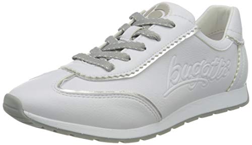 Materiale esterno: Sintetico bugatti 431A2U015050 Scarpe Da Ginnastica, Donna, Bianco (White/Silver 2013), 39 EU