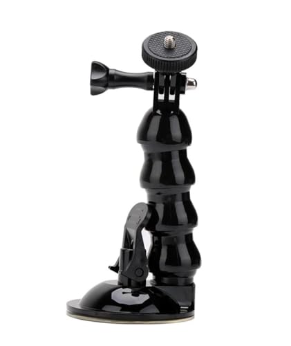 AX-231 Vantuzlu Araç İçi Esnek Kamera Tutucu – GoPro, Djı Osmo Action, Insta360 ile Uyumlu, 1/4 Vida Bağlantılı