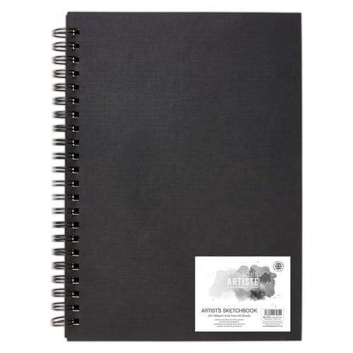 Carnet de croquis rigide A5 pour dessiner sans table avec papier épais 160g