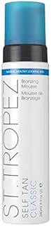 St.Tropez Classic Self Tanner Bronzer Mousse Foam - Original & Iconic Fake Tan, Streak-Free Finish & Up To 10 Day Wear, Develops in 4-8 hours - Vegan, Natural & Cruelty Free, 8 fl oz