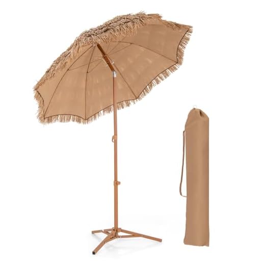 Best tiki umbrella for use at the beach RELAX4LIFE Hawaiian Tiki Umbrella