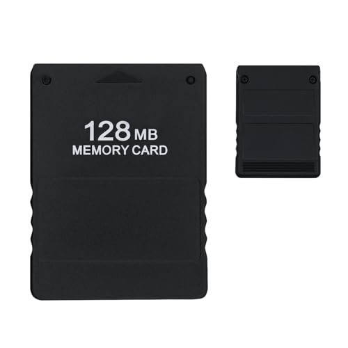 Tolesum Carte mémoire de Jeu de 128 Mo pour PS2 Carte de Stockage pour Accessoires de Sauvegarde à Grande Vitesse Compatible avec Le Jeu PlayStation 2