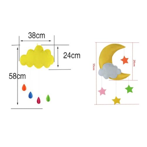 Adorno colgante decorativo Amagogo de 5 piezas para pared de bodas 3