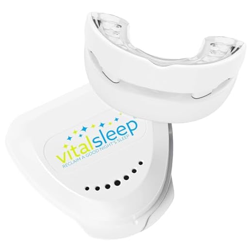 VitalSleep Snore Mouth Guard, Clear Menβs Size, Adjustable Mouth Guard for Snoring, Moldable Teeth Impressions, Comfortable No Snore Solution, Made in The USA