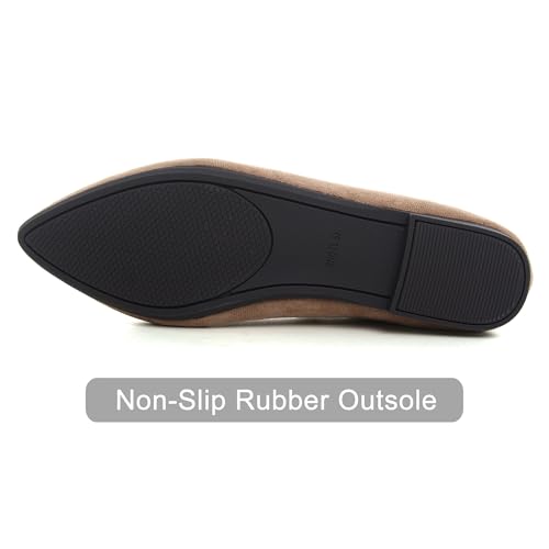 Image of Dear Time Women's Classic Ballets Pointy Toe Flats Comfortable Dress Flats Office Work Shoes