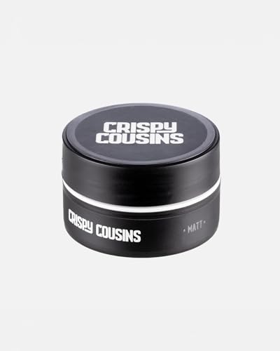 Crispy Cousins Matt Haarwachs 100ml | Extra Starker Halt & Natürliches Matt-Finish | Professionelles Hair Clay | Süßholz-Duft