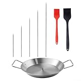 Vertikaler Spieß für Grillofen, Edelstahl-Design, unterstützt schwere Fleischladungen zum Kochen, authentisch für Tacos Al Pastor und Gyros (1)