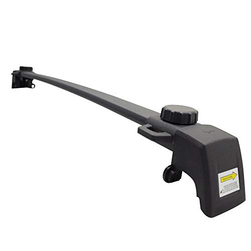 Cross Bar Compatible With 2011-2016 Jeep Compass, Factory Style Roof Rack Crossbar Black Abs Aluminum By Ikon Motorsports, 2012 2013 2014 2015 #TOP3