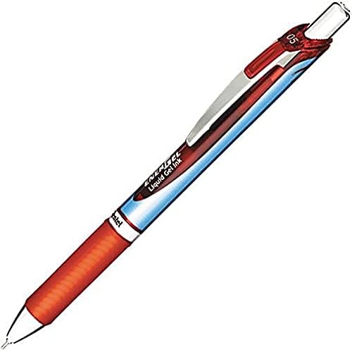 Miniatura 2 de Pentel Bolígrafo de gel, retráctilrecargable, punta de aguja, 0.020 in, (PENBLN75B), cuerpo azul con acento rojo