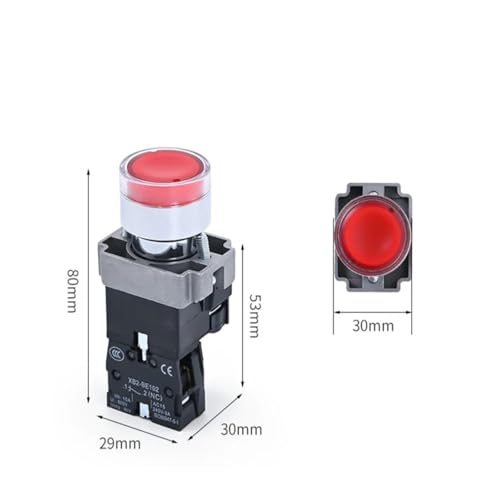 Interrupteur marche-arrêt XB2-BW3462 bleu 24V pour tableau de commande - 2