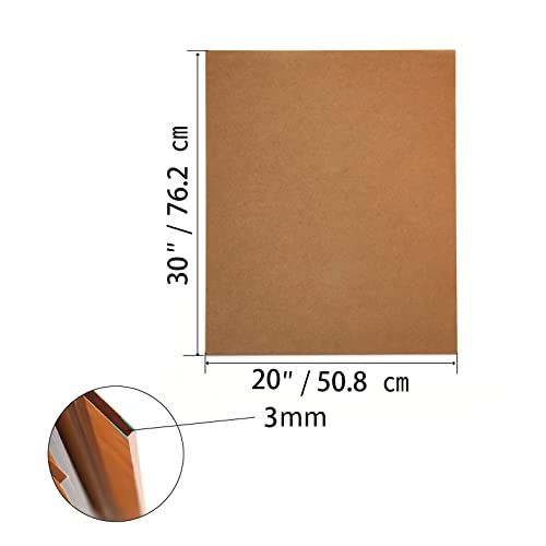 Image of 20 x 30 Acrylic Sheet 1 /8 inch Thick 3mm Lesnlok 2 Pieces Clear Plexiglass Sheet,for Sign,Craft,Photo Frame, DIY Display Projects (2, 20 x 30 x 1 /8)