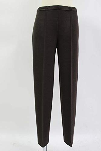 Carla Ferroni Pantalone Donna in Lana Jersey Caldo Morbido Elasticizzato Vita Alta