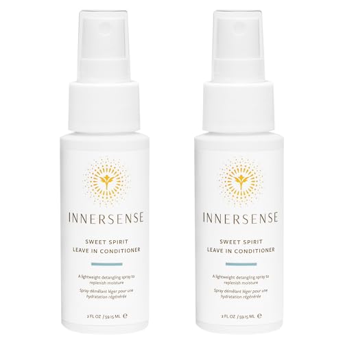 INNERSENSE Organic Beauty - Natural Sweet Spirit Leave-In Conditioner | Detangling Hydrating Smoothing | Non-Toxic Cruelty-Free Clean Haircare (2 Pack - 2 fl oz | 59.1 mL each)