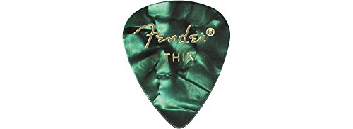 Fender 351 Premium Celluloid Lot de 12 médiators pour guitare Bleu Taille M - Les Beatles, Paul McCartney, John Lennon, RIngo Starr, George Harrison Fender 351 Premium Celluloid Lot de 12 médiators pour guitare Bleu Taille M – Image 8