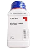 SRL Ammonium Chloride ACS Grade, 99.5%, 500GM, CAS 12125-02-9, Molecular Formula : NH4Cl, Molecular Weight : 53.49, for laboratory and industrial use