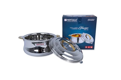 MINTAGE CASSEROLE GLACIER-2000 ML (GOLDEN PVD HANDLE)