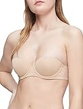 Calvin Klein Underwear Women's CK Push Up Strapless Bra, Bare 265, Tan, 32DD