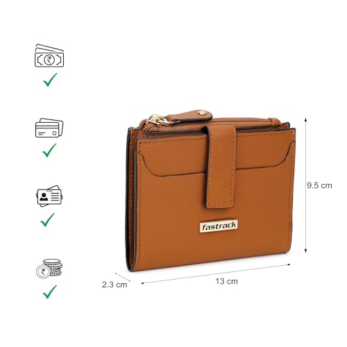 Image of Fastrack Solid Multifold Wallet for Women, Girls and Ladies | with Magnetic Closure