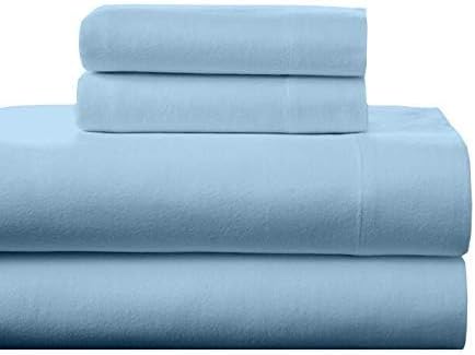 NON Sticky cotton Premium California King Waterbed Sheets, 4 Piece Egyptian Cotton Attached Sheet Set with 15
