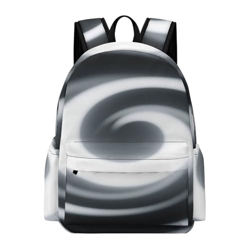 Light And Shadow Vortex Printed Backpack Water-Resistant