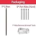 S Pen S24 Ultra (with-Bluetooth) Replacement for Samsung Galaxy S24 Ultra 5G, Touch Stylus Pen + Replacement Tips/Nibs (Violet)
